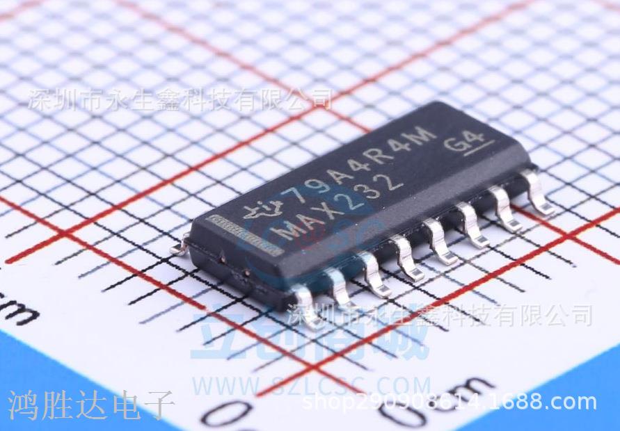 原装 | MAX232DR MAX232D MAX232 SOP-16贴片 RS232收发器 IC芯片
