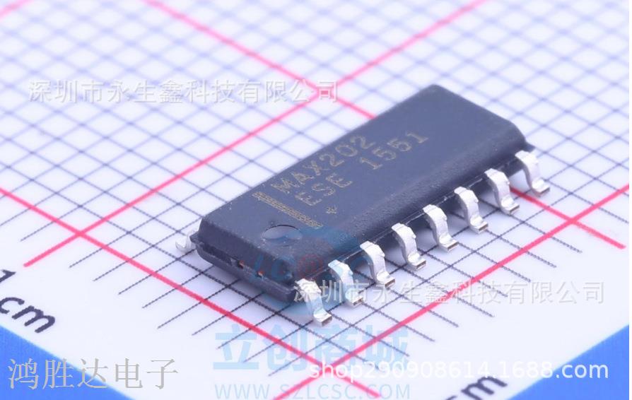 原装正品 MAX202ESE 驱动接收器芯片 MAX202芯片 贴片 SOP