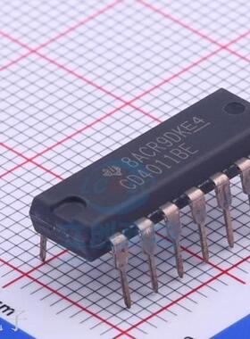 进口全新原装正品 CD4011BE DIP14直插 四2输入与非门 逻辑芯片IC