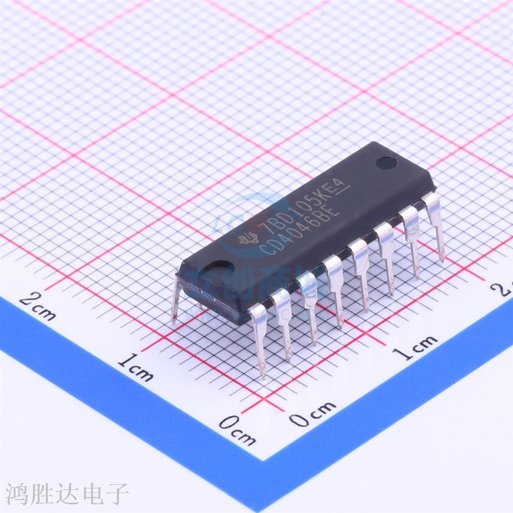4000系列逻辑芯片 CD4046BE DIP-16 CMOS 微功耗锁相环 原装现货
