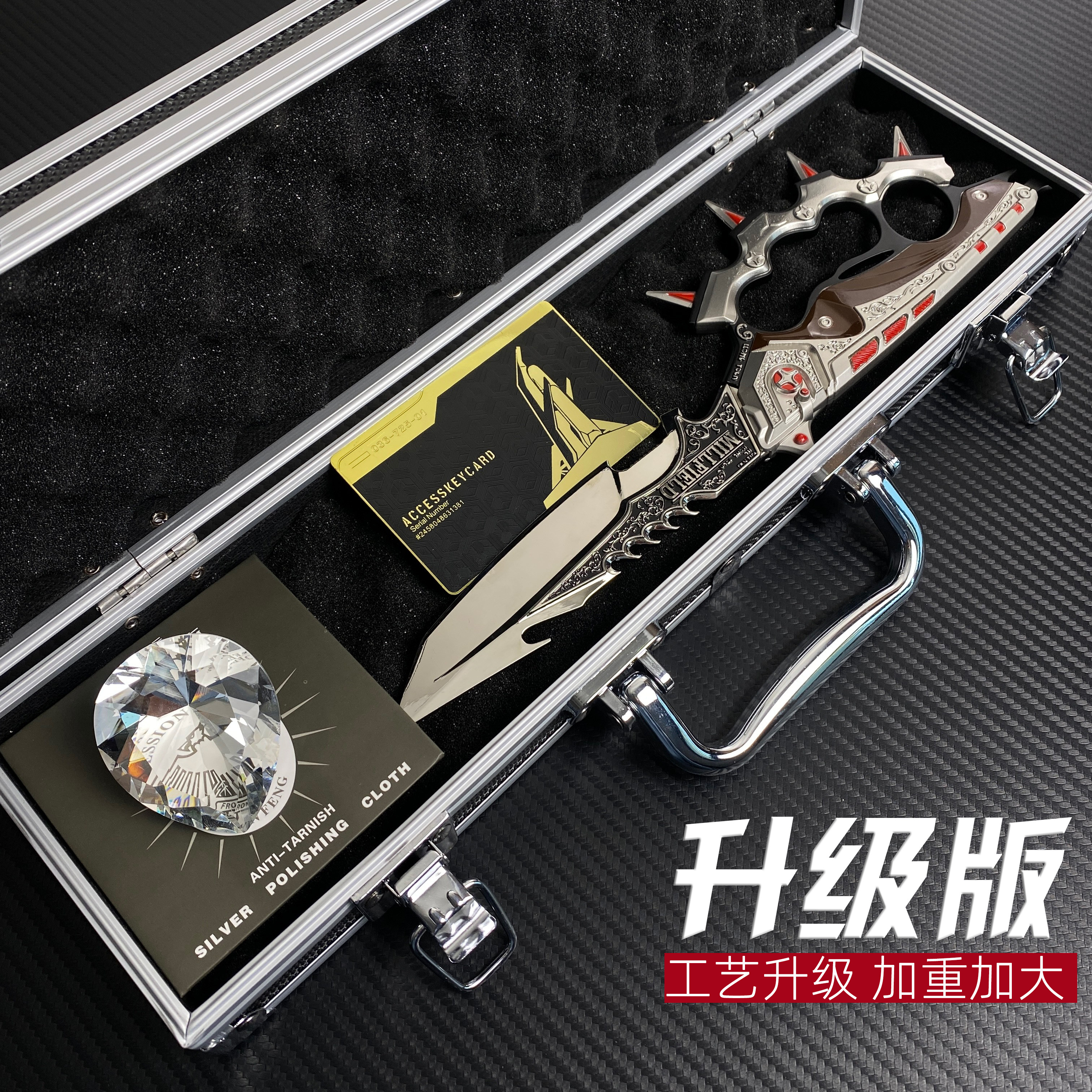 三角洲行动周边信条指虎刀金属武器模型未开刃北极星套装新年礼物