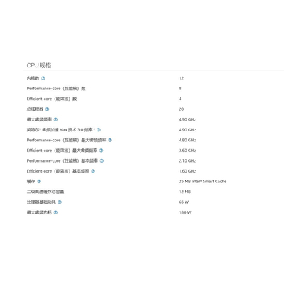 英特尔 I7 12700F CPU