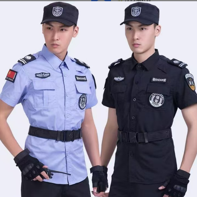 保安服夏装保安服短袖衬衣夏季保安制服物业小区保安服夏装T恤