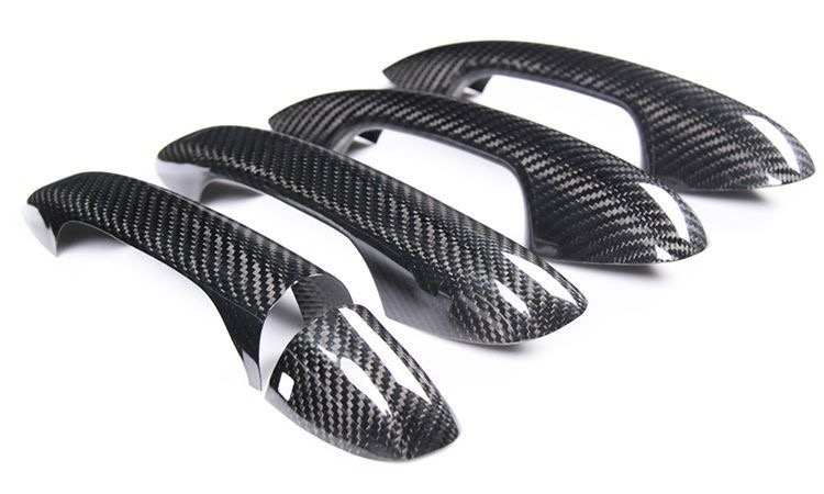 适用于奔驰GT/ CLA/GLC/S/E/A/B/CLS级W205干碳纤维车门把手拉手