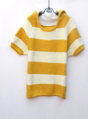 待整理女装黄色绿色粗条纹毛衣高领打底毛衣羊毛衫155-165CM多款