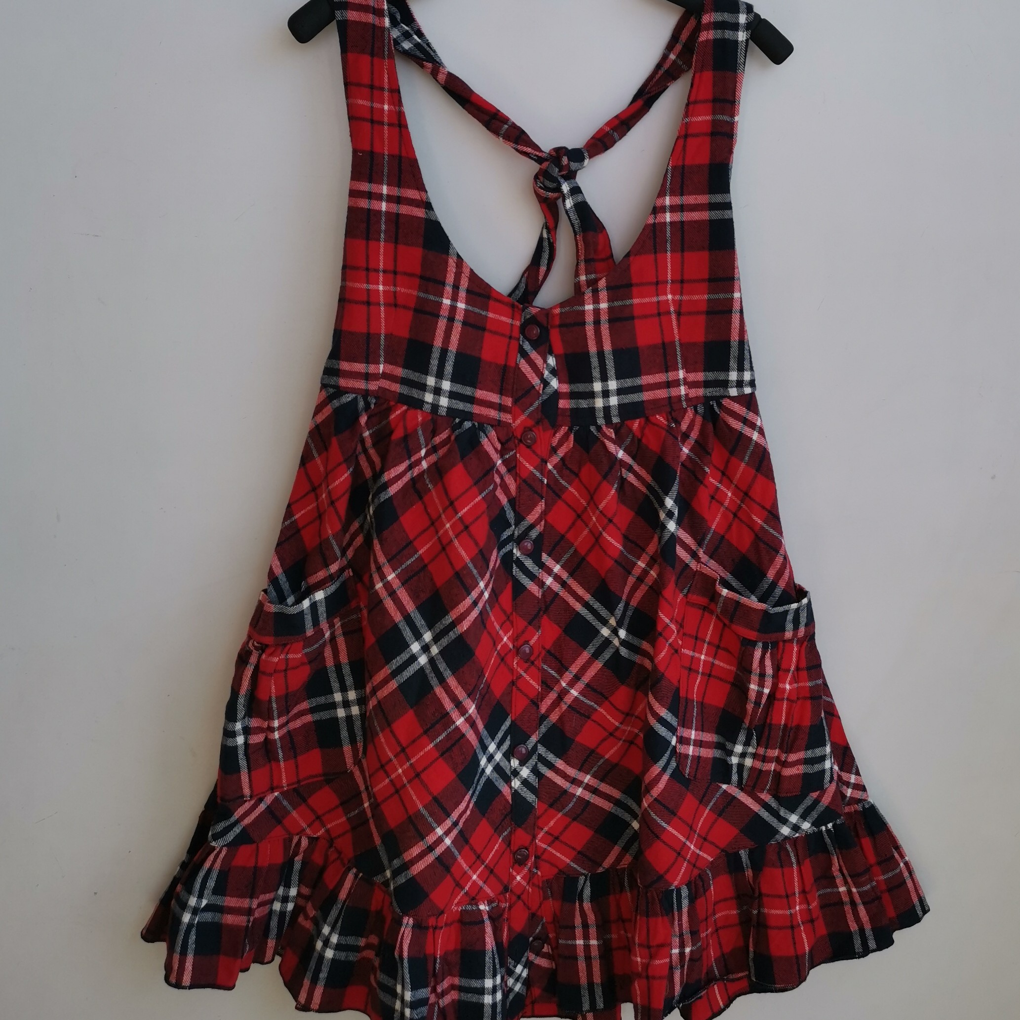 红色棉布裙子格子裙女装背带裙大学生款155-160-165,童装/婴儿装/亲子装,连衣裙,淘宝优惠券,粉丝福利购,淘宝优惠卷