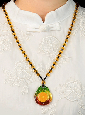 严咒古法琉璃吊坠男女琉璃