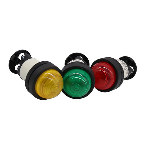 DR22DOL-E3R/G/Y圆头高亮度信号指示灯机械设备发光LED提示灯22mm