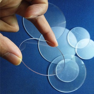 现货高透明亚克力圆片圆板有机玻璃塑料激光切割开孔公仔镜片垫片