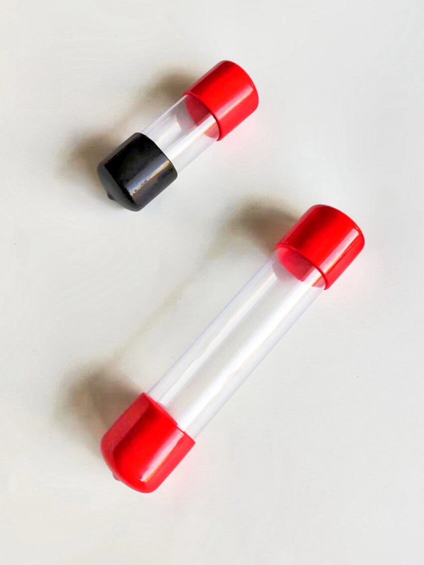 带堵头透明塑料管PVC包装管透明管空心管套管外径30内径28可定制