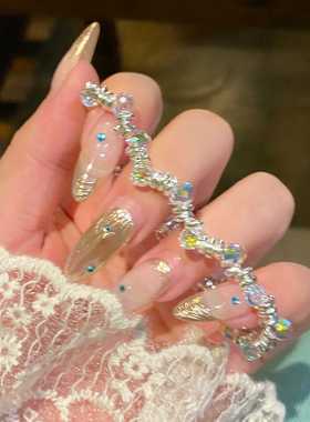 梦幻彩珠日落派对小灯泡碎银手链轻奢小众设计高级感手饰女