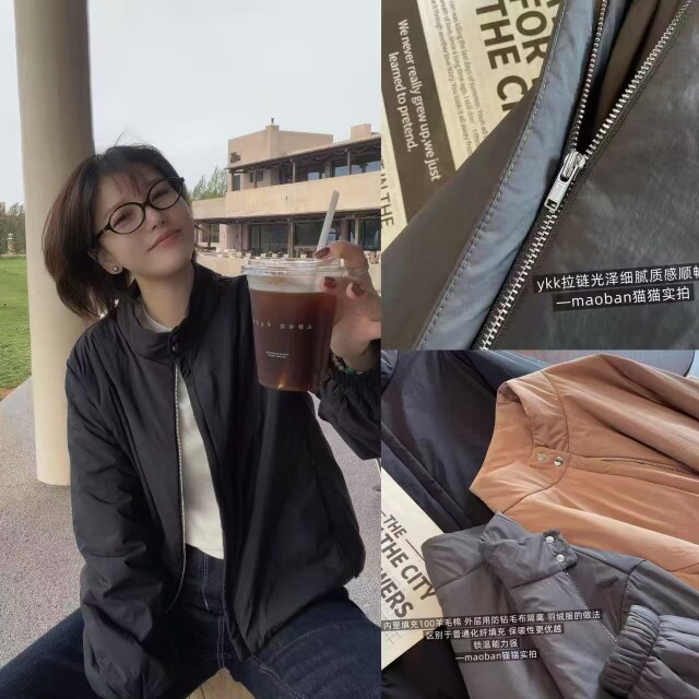 柜单 不计成本 软羊毛棉服 极简立领奶呼呼水洗软绵绵开衫!