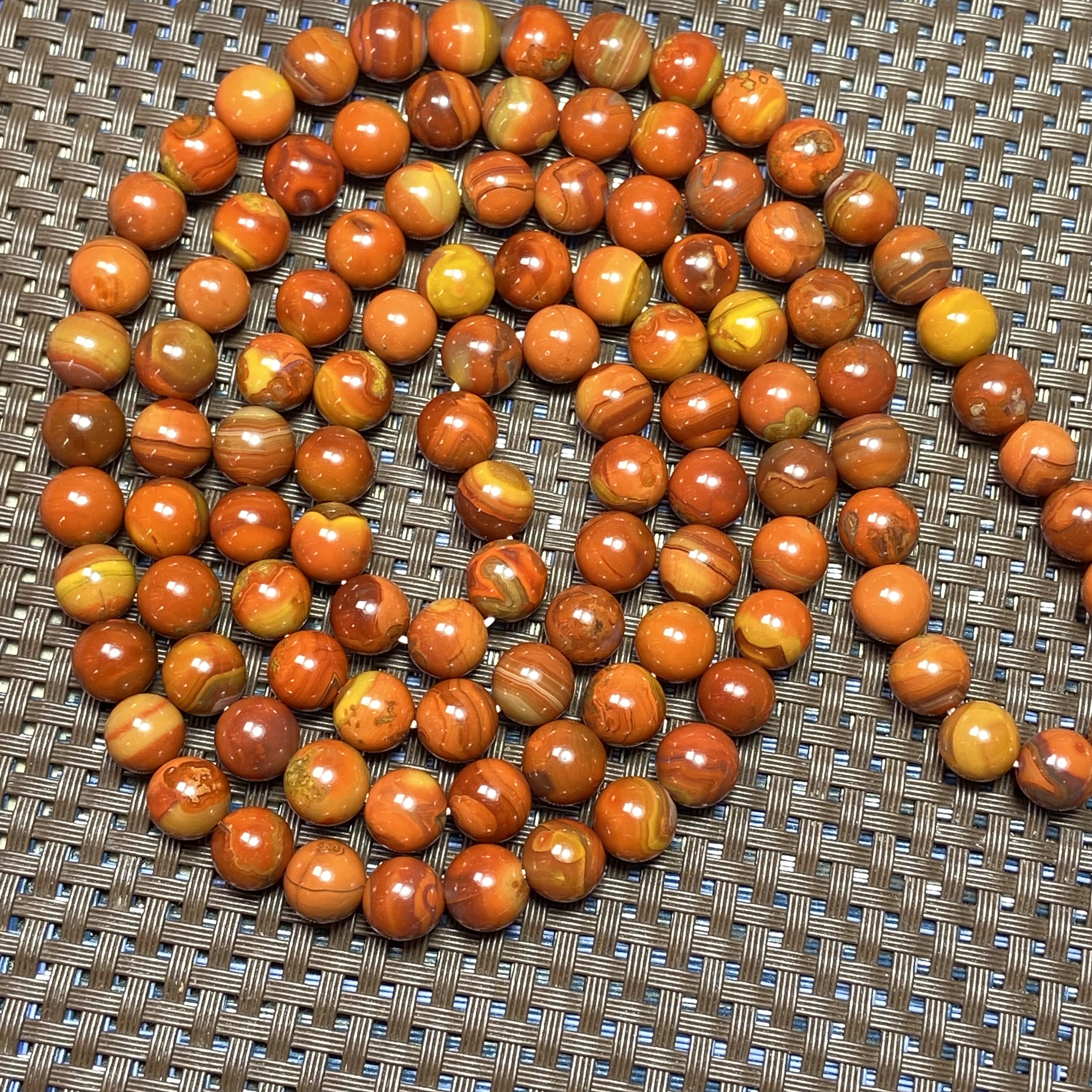 战国红玛瑙南山同料108直径约9.5毫米河北宣化精品项链佛串念珠