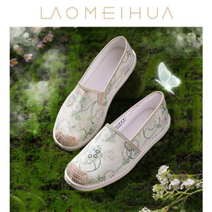 玉锦仙踪老美华春季新款老北京布鞋女休闲鞋千层底汉服女鞋新中式
