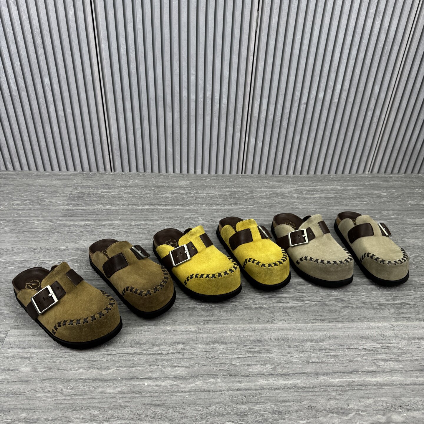 2026春季新款真皮勃肯鞋女欧货欧洲站厚底休闲百搭一脚蹬包头拖鞋