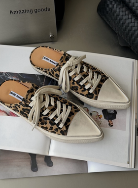 WM6包头拖女2026春新款尖头平底穆勒鞋欧货欧洲站休闲懒人半拖鞋