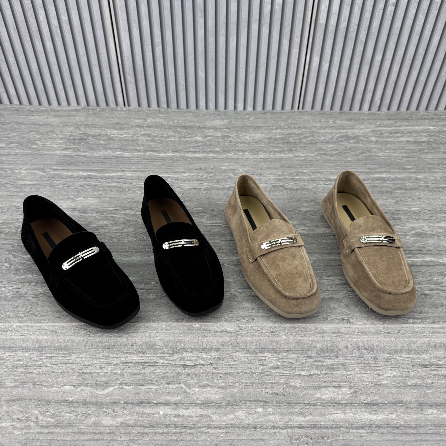 2026春季新款欧货欧洲站真皮女鞋平底金属扣豆豆鞋一脚蹬软底单鞋,女鞋,乐福鞋（豆豆鞋）,淘宝优惠券,粉丝福利购,淘宝优惠卷