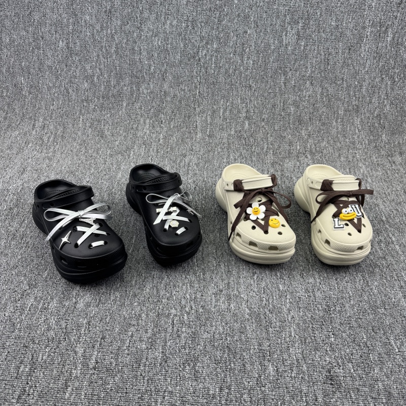 厚底松糕鞋洞洞鞋包头拖凉拖鞋