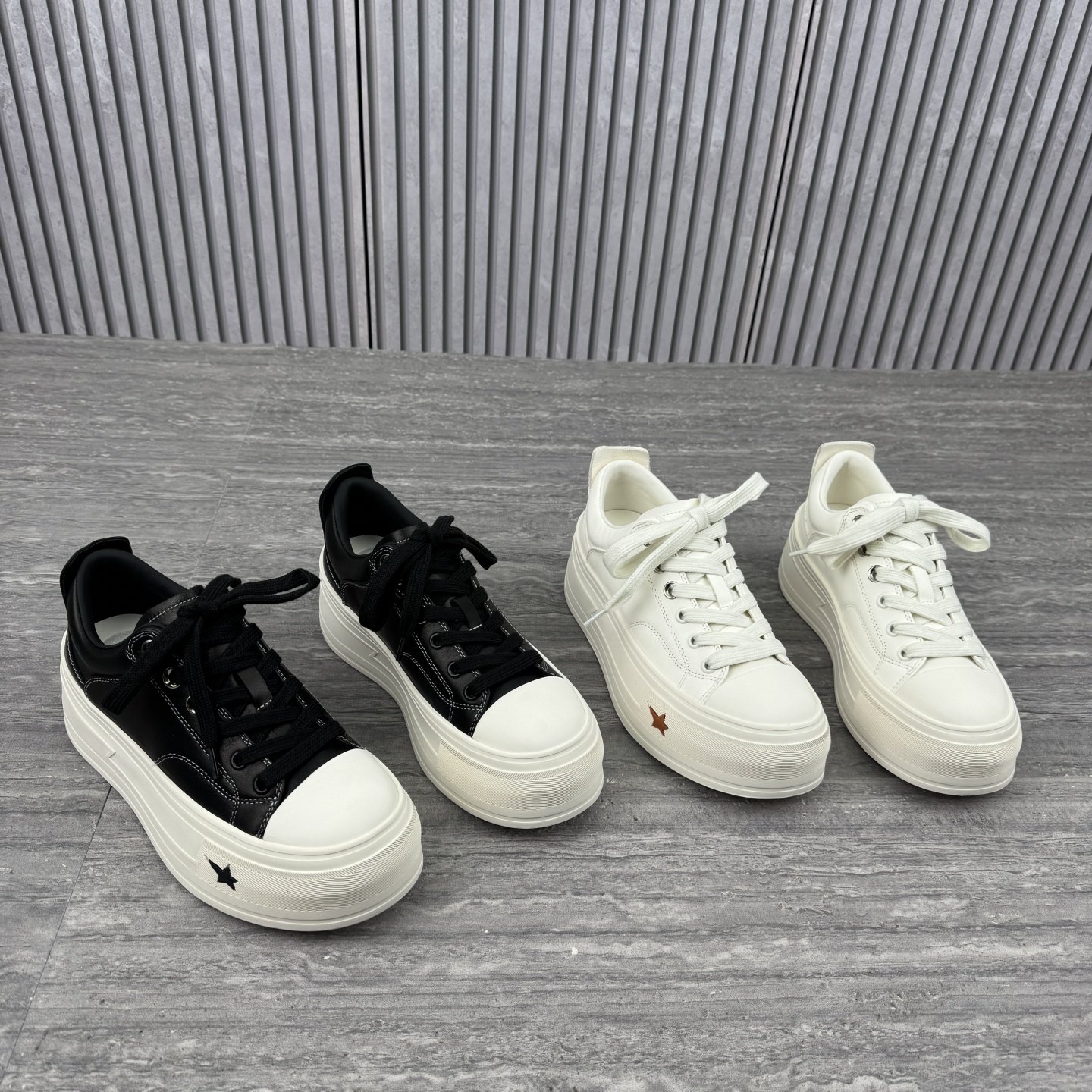 欧洲站欧货真皮厚底松糕鞋女2026春季新款系带增高休闲板鞋运动鞋,女鞋,松糕（摇摇）鞋,淘宝优惠券,粉丝福利购,淘宝优惠卷