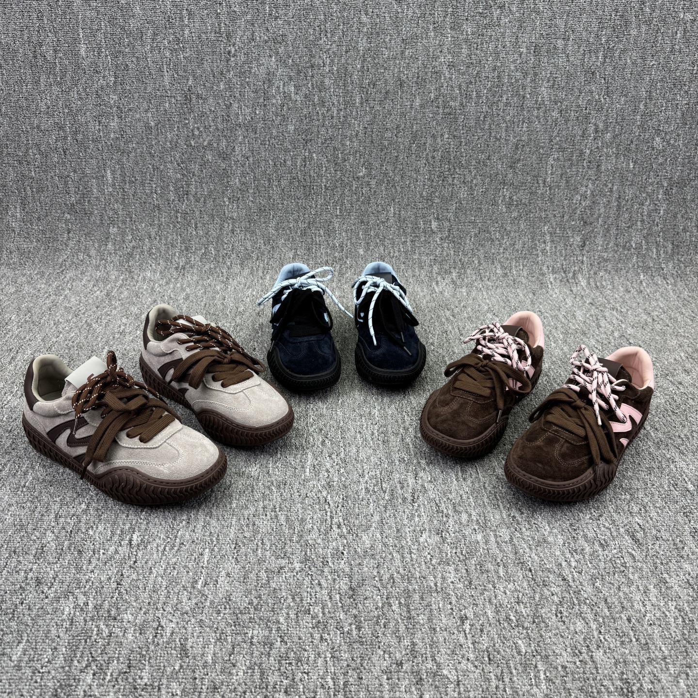 中跟厚底德训鞋休闲系带运动鞋潮