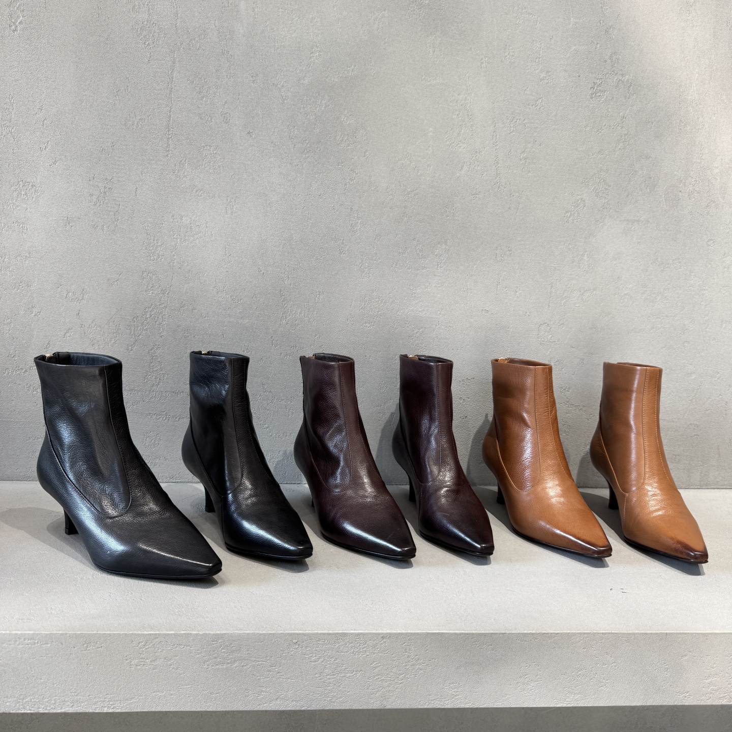 冬季新款细跟高跟裸靴马丁靴短靴