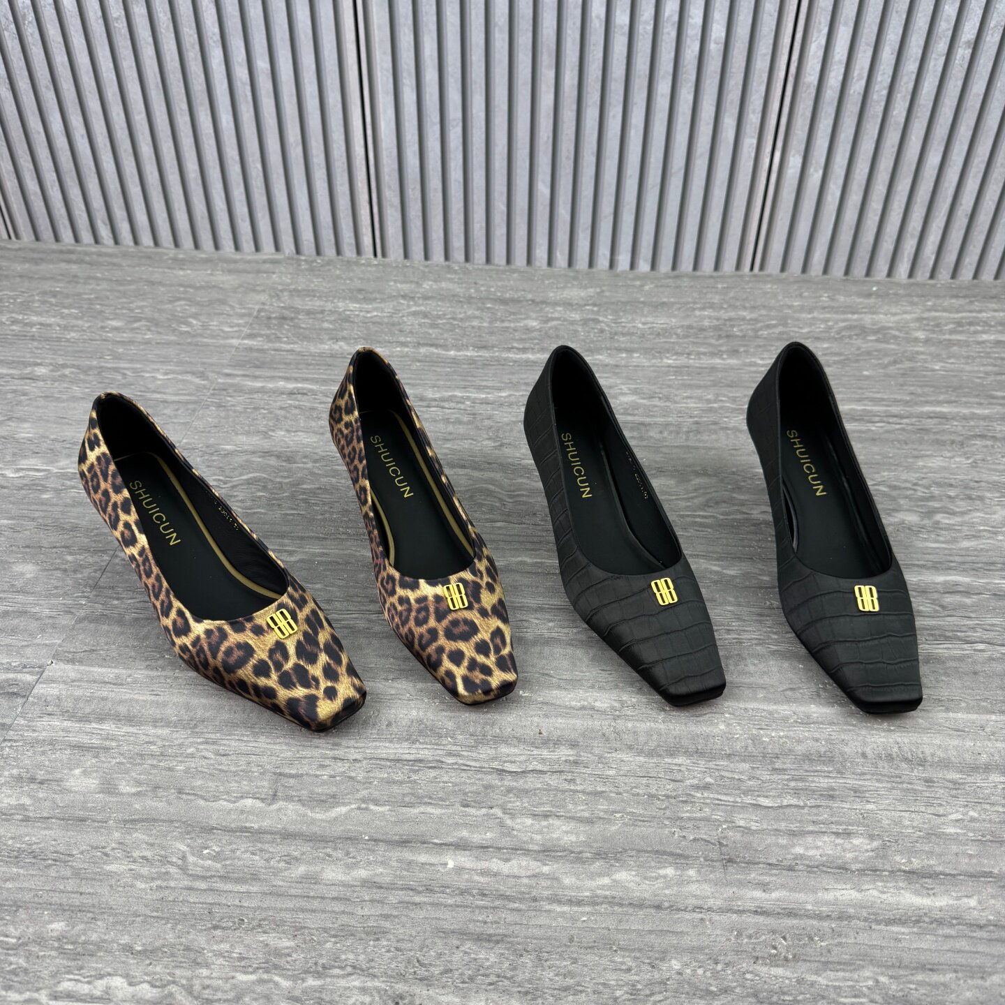 2026春季新款方头浅口单鞋女欧货欧洲站豹纹细跟性感轻熟风高跟鞋