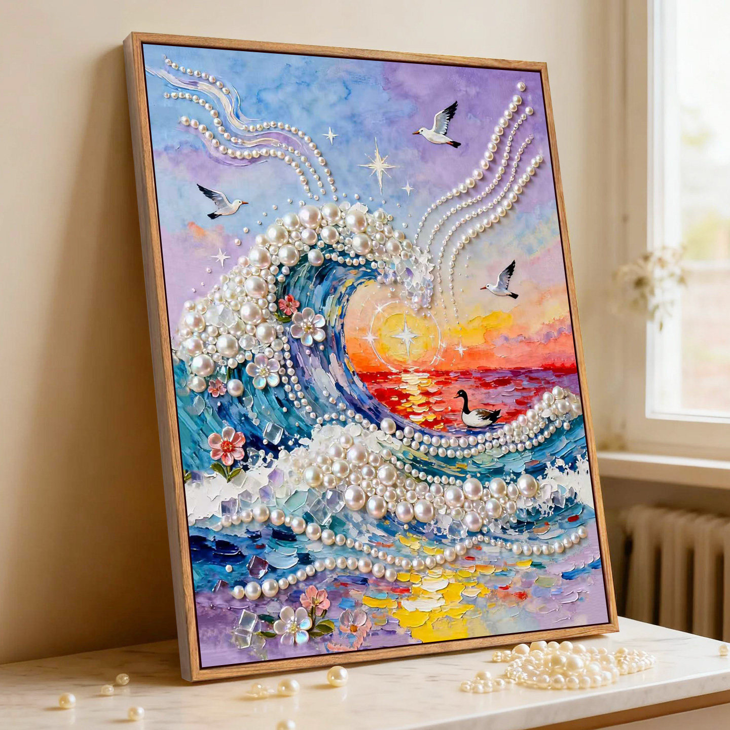 海浪珍珠蝴蝶DIY材料包