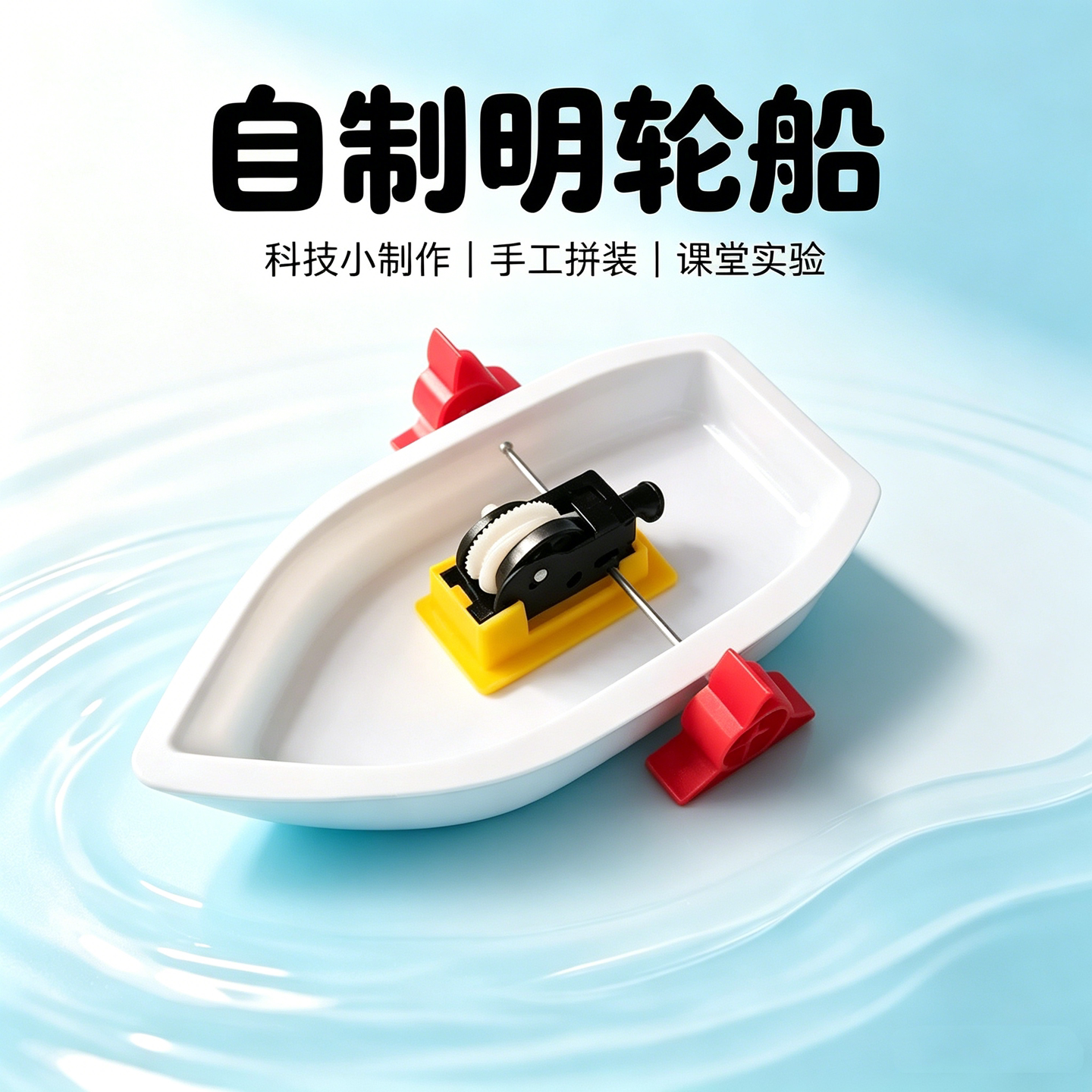 明轮船实验教具diy手工制作发明