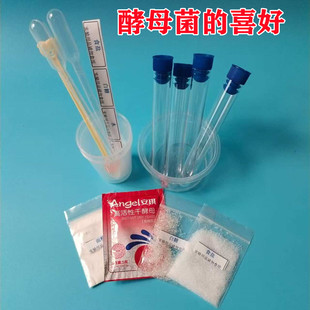 酵母菌 喜好化学科学实验科技小制作微生物手工材料包教具STEM