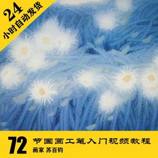 24小时自动发 中文解读视频资料72段33GB G003 工笔国画白描线描