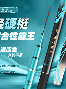 轻盈浪尖超轻超硬正品19调大物竿