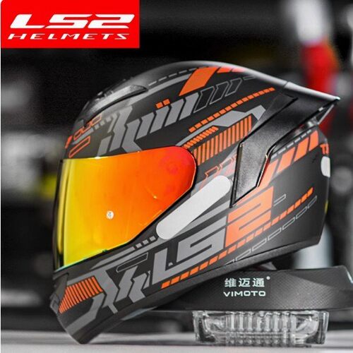LS2全盔摩托车头盔男女3c大尾翼安全骑行机车四季电动车冬季FF352