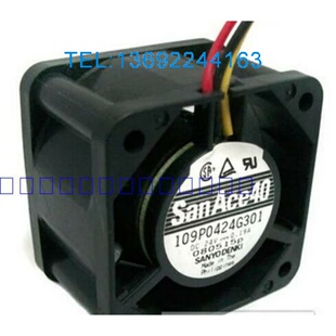 109P0424G301 24V 0.19A 40*40*28原装山洋双滚珠大风量风扇
