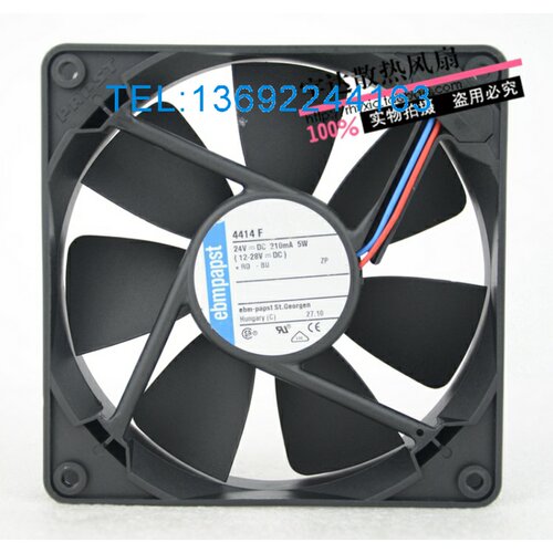 原装 EBMPAPST 4414F 24V 5W 0.21A 12025 12CM 变频器散热风扇