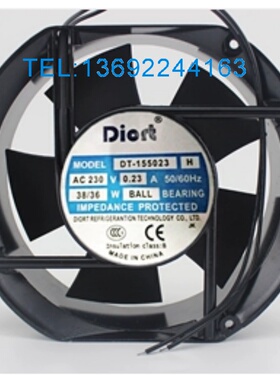 全新DIORT DT-155023 H AC230V 0.23A172*150*51MM铝框风扇17CM