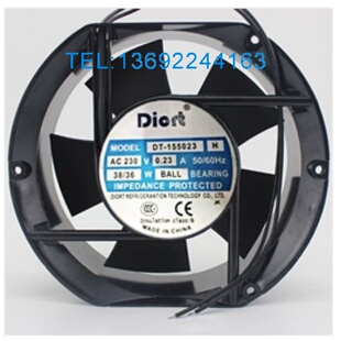 全新DIORT DT-155023 H AC230V 0.23A172*150*51MM铝框风扇17CM