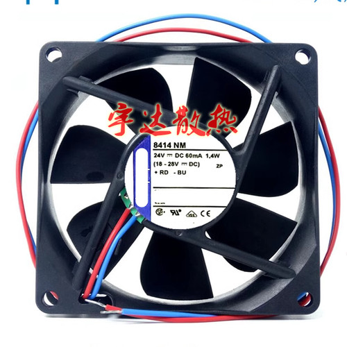 全新原装德国 8414NM 8414NH 80*80*25MM 24V高端静音散热风扇
