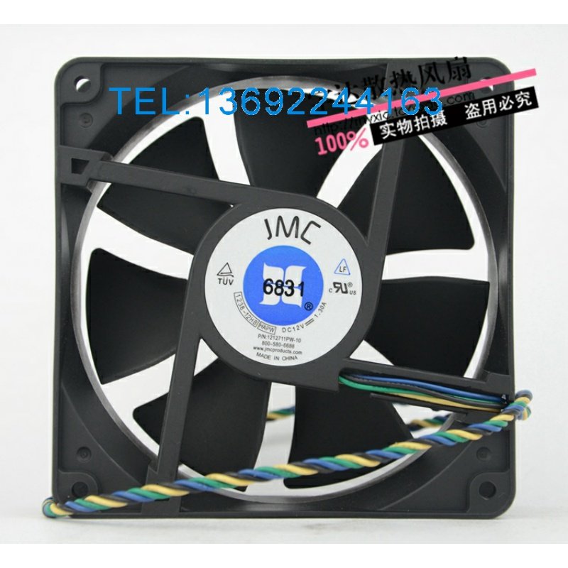 全新原装JMC1238-12HB HAPW 12V 1.30A 12038 四线 PWM控速风扇