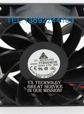 全新台达 9038 24V 0.75A 9CM 大风量 变频器散热风扇 FFB0924EHE