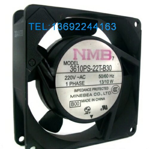 3610PS-22T-B30 原装美蓓亚NMB 220V 13/10W 92*92*25MM 铝框风扇