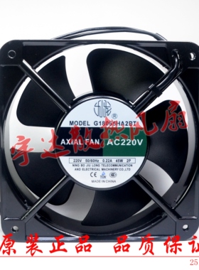 全新G18065HA2BT机柜电焊机散热风扇220V 0.22A 45W 180*180*65mm