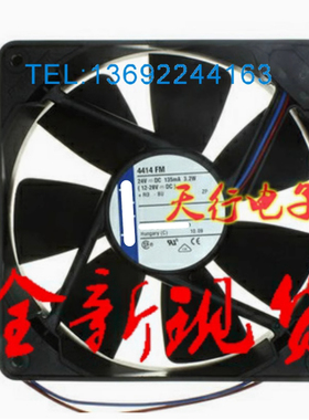 全新原装德国散热风扇专卖 4414FM 24V 3.2W 12CM 120*120*25MM