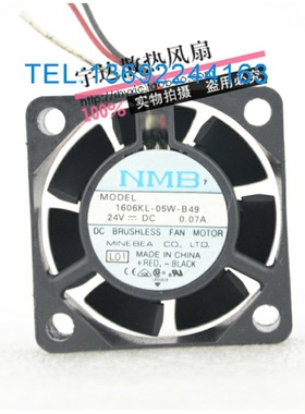 原装正品NMB4015 24V 0.07A 1606KL-05W-B49三线散热风扇