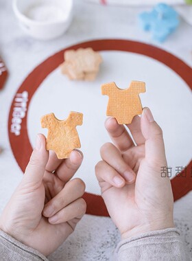 Titibear曲奇饼干泡芙烤垫食品级硅胶镂空透气耐高温烘焙平整垫