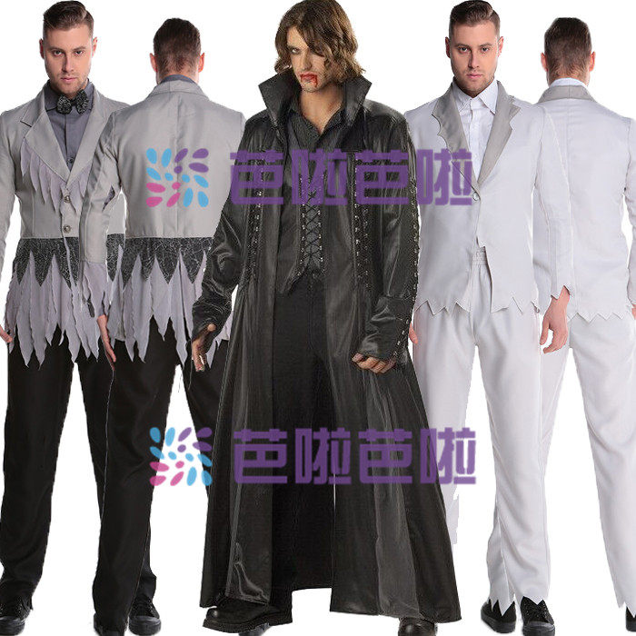 男款吸血鬼伯爵服 万圣节cosplay服装 制服派对 酒吧夜店表演服