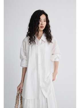 【澳白衬衫】CAREMIND原创设计师款松弛感衬衣垂坠飘逸轻薄上衣女