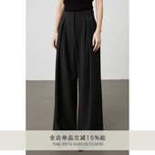 裤 宽松显瘦直筒坠感西装 CAREMIND免熨设计阔腿长裤 秋 廓形西裤