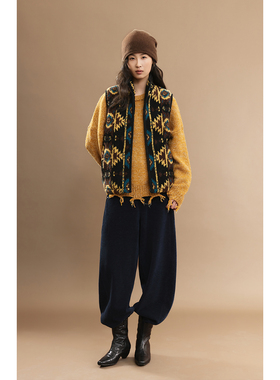 【费尔岛马甲】CAREMIND经典复古摇粒绒马甲上衣百搭外套叠穿背心