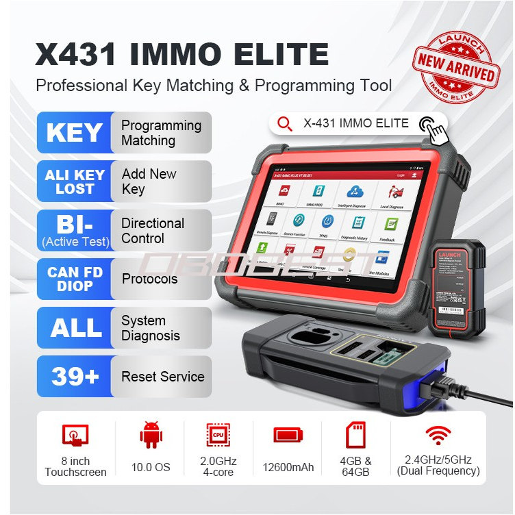 跨境LAUNCH X431 IMMO Elite X-PROG 3 Key Programmer海外全球版