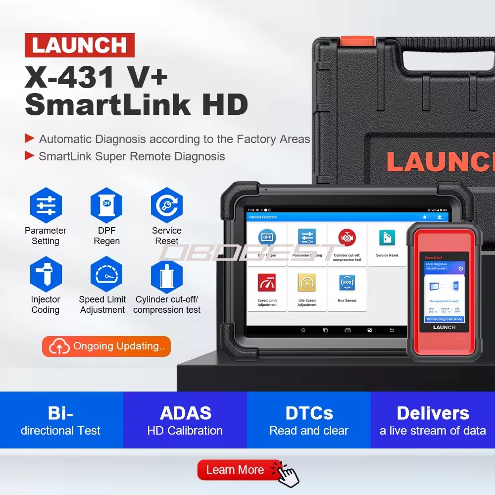 LAUNCH X431 V+ SmartLink HD 24V Heavy Duty Truck Scan Tool..